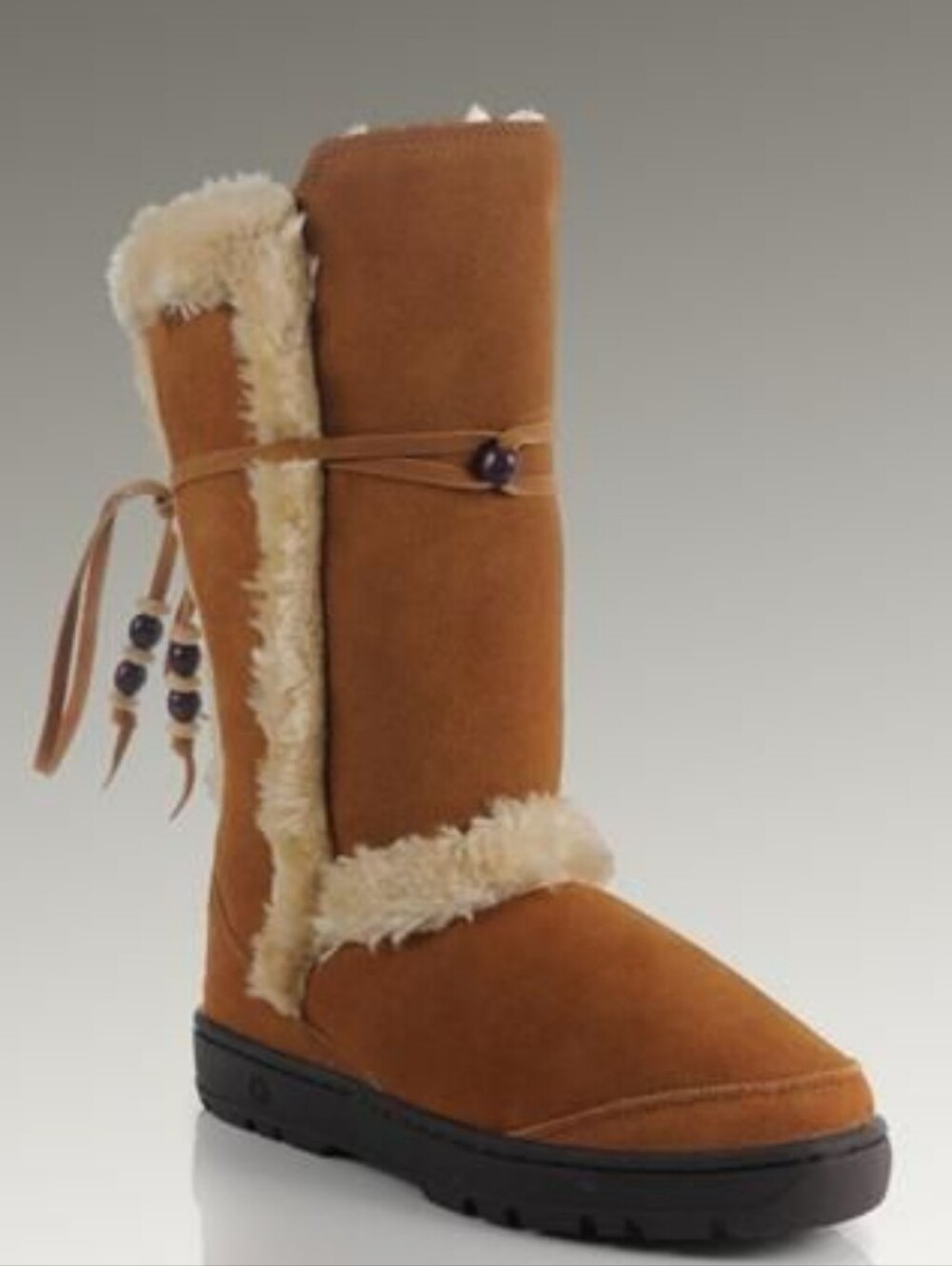 Ugg Y2K Nightfall Boots Vintage Rare Find Real Sheepskin Fur Lined Suede #808